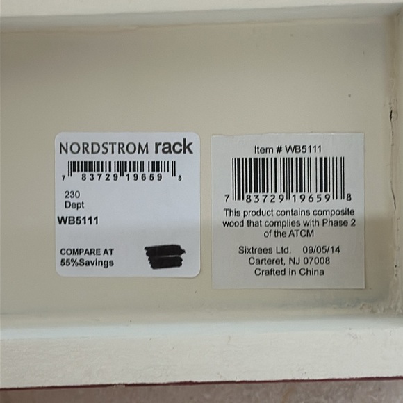 NWT Nordstrom Rack Christmas Plaque - Picture 3 of 8